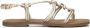 Lina Locchi Sandalen Dames Damesschoenen Leer Blokhak hoogte L1285 Goud - Thumbnail 3