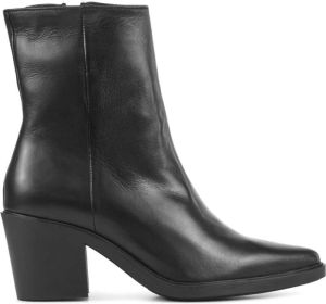 Lina Locchi Enkellaarsjes Dames Laarzen Damesschoenen Leer L1206 Zwart