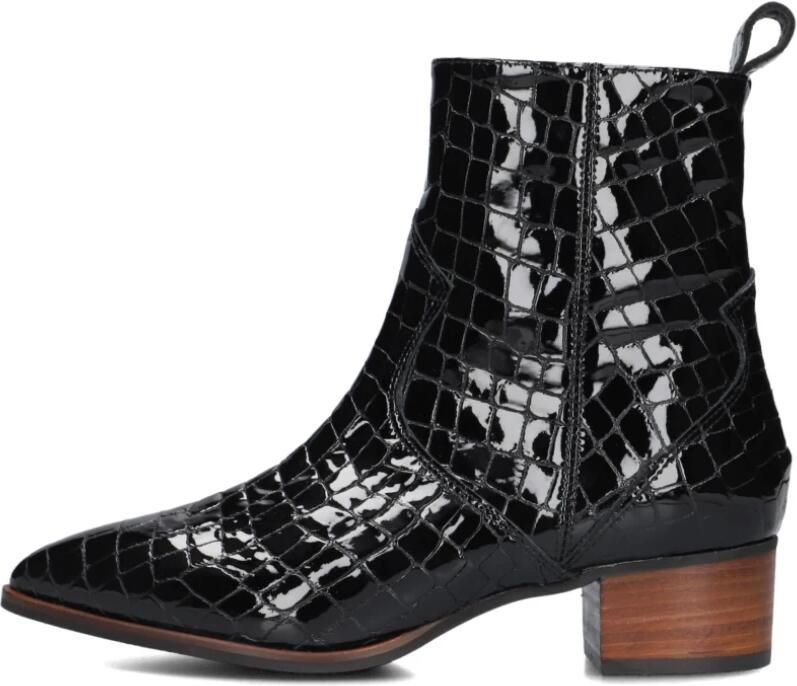 LINA LOCCHI Enkellaarsjes Dames 3231 Maat: 37 Materiaal: Lakleer Kleur: Zwart - Foto 2