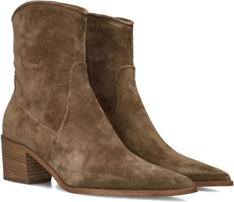 Lina Locchi Az71 Enkellaarsjes Enkelboots met rits Dames Bruin - Foto 2