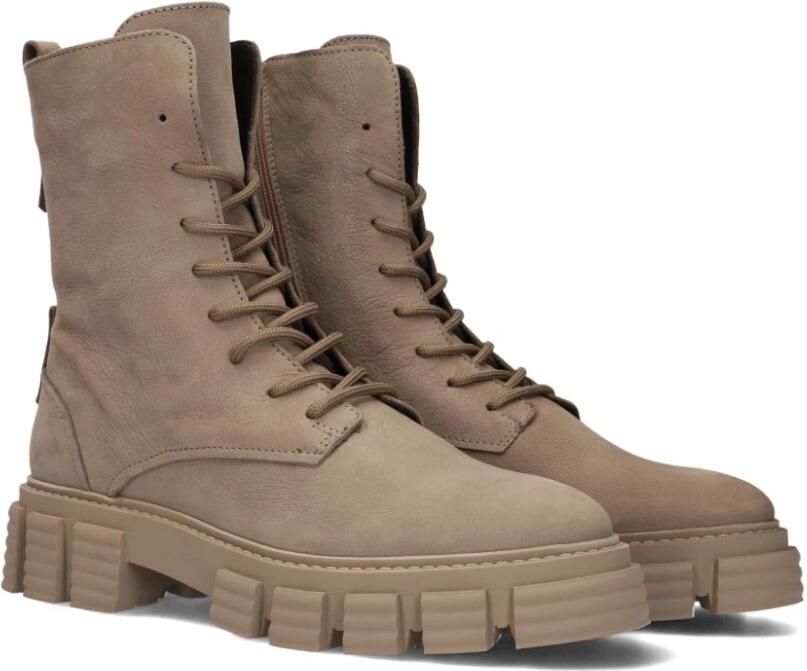 LINA LOCCHI Enkellaarsjes Dames L1196 Maat: 40 Materiaal: Nubuck Kleur: Taupe - Foto 3