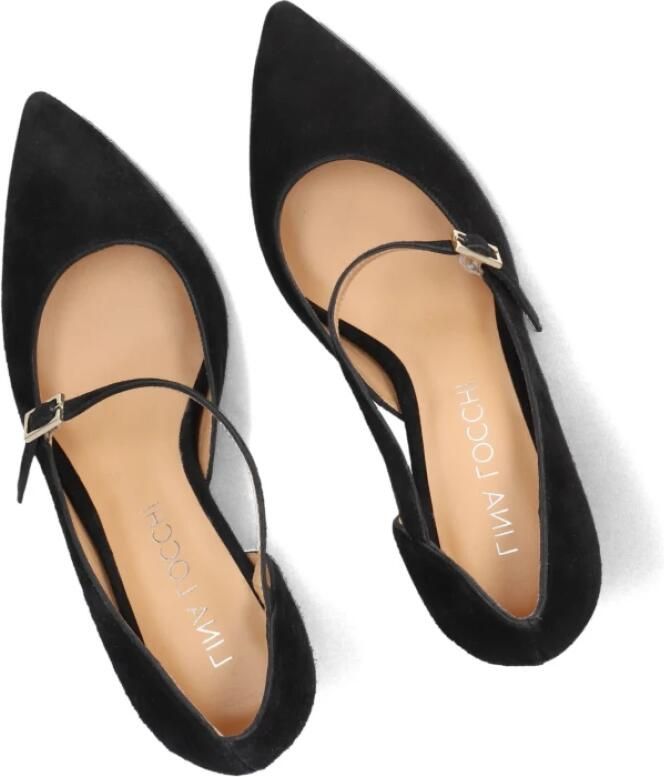 Lina Locchi Pumps Stiletto Dames Damesschoenen Suède Naaldhak hoogte 8 cm L1213 Zwart - Foto 9