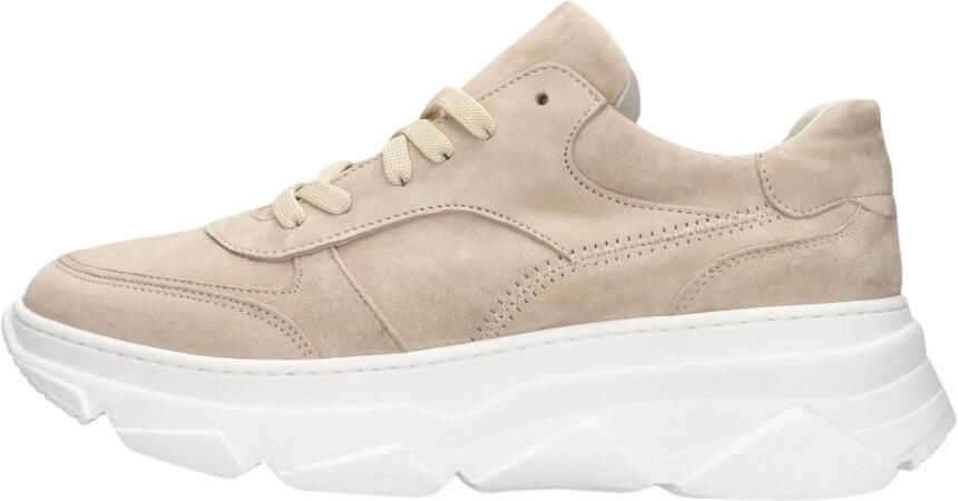 LINA LOCCHI Lage Sneakers Dames 04-91 Maat: 38 Materiaal: Suède Kleur: Beige - Foto 2