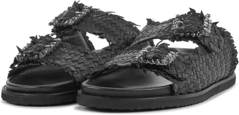 Lina Locchi Slippers Slides Dames L1284 Zwart - Foto 2