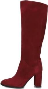 LINA LOCCHI Hoge Laarzen Dames Ar 140 Maat: 40 Materiaal: Suède Kleur: Rood - Foto 4