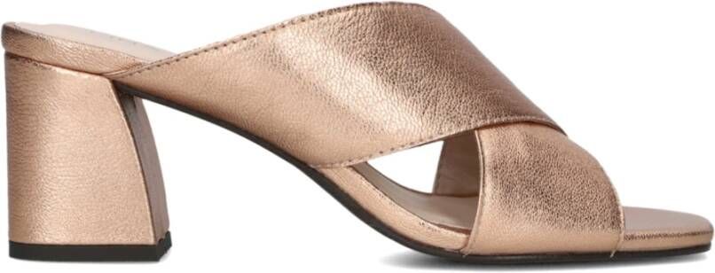 Lina Locchi Rose Goud Pantoffels Brown Dames