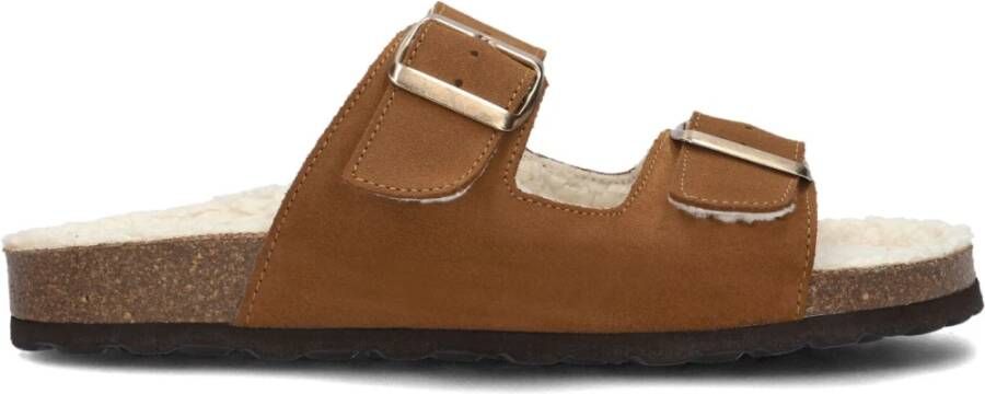 LINA LOCCHI Slippers Dames L1368 Maat: 41 Materiaal: Suède Kleur: Cognac - Foto 3