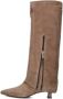 LINA LOCCHI Hoge Laarzen Dames Ss3010 Maat: 36 Materiaal: Suède Kleur: Taupe - Thumbnail 2