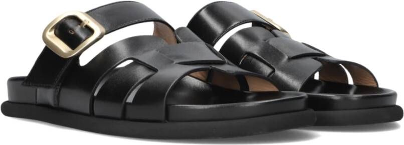 Lina Locchi Zwarte Pantoffels Black Dames