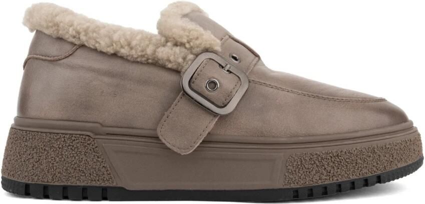 Linda Baumann Leren loafers met vierkante neus