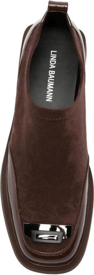 Linda Baumann Loafers met gespdetail van suède - Foto 3
