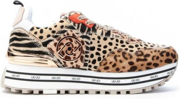 Liu Jo Dames Glitter Sneakers met Synthetisch en Leren Bovenwerk White Dames - Foto 7