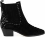 Liu Jo Cowboy Enkellaarzen met Slip-In Hak en Strass Decoratie Black Dames - Thumbnail 1