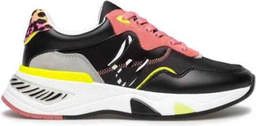 Liu Jo Begoni Leren Stoffen Sneakers Zwart Dames - Foto 3