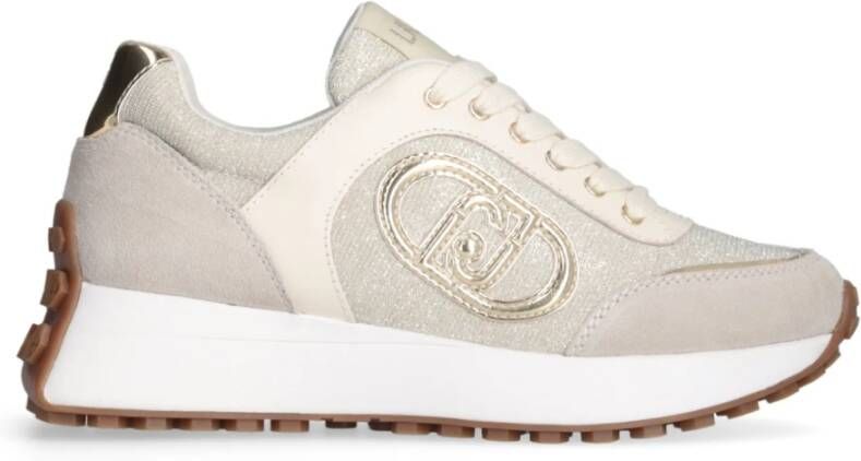 Liu Jo Beige Suède Sneakers voor Vrouwen Gray Dames - Foto 2