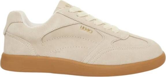 Liu Jo Beige Sneakers Klassiek Laag-Top Ontwerp