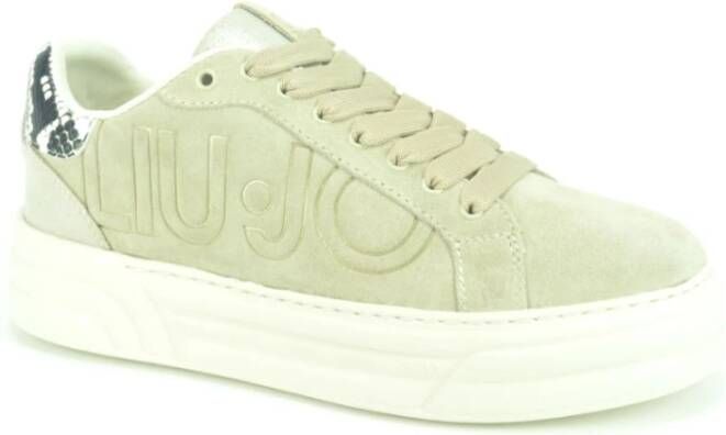 Liu Jo Beige Suède Sneakers Beige Dames