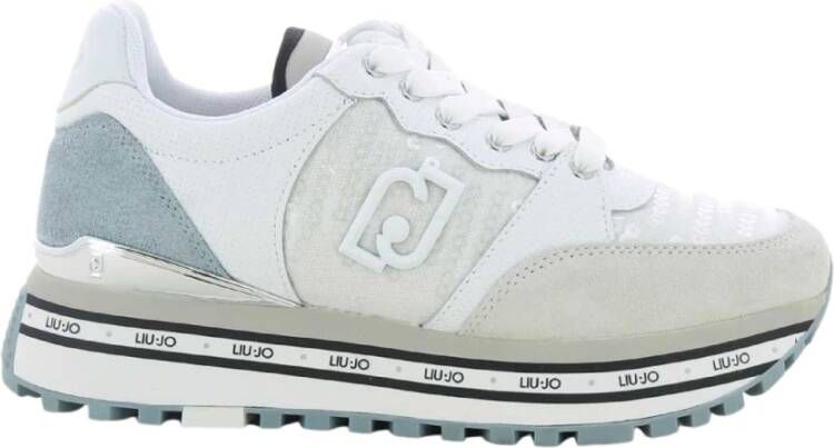 Liu Jo Blauwe Maxi Wonder 57 Sneakers Wit Dames