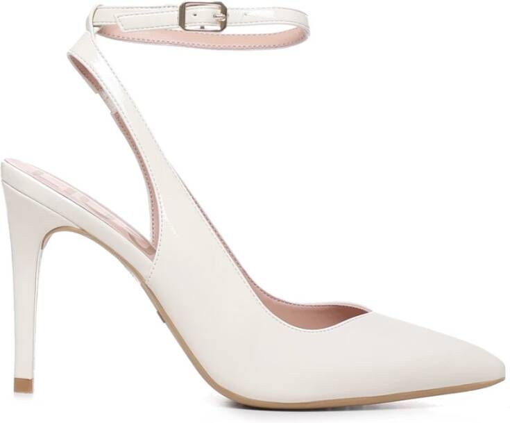 Liu Jo Boter Patent Leren Slingback Pumps Wit Dames - Foto 3