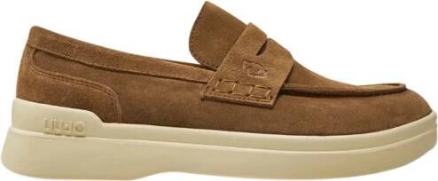 Liu Jo Bruin Leren Loafer Schoenen Brown Heren