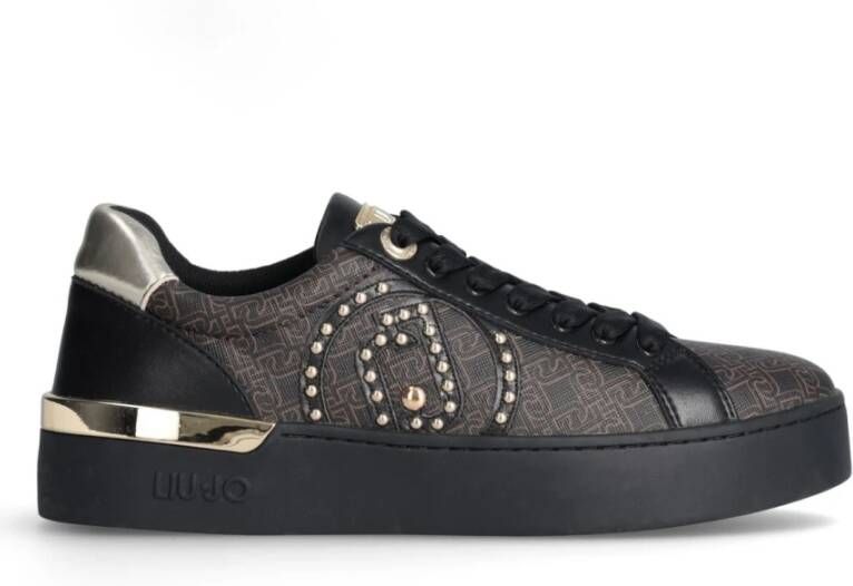 Liu Jo Liu Silvia 92 Sneaker Printed Saffiano Lage Schoenen Dames Print Brown - Foto 3