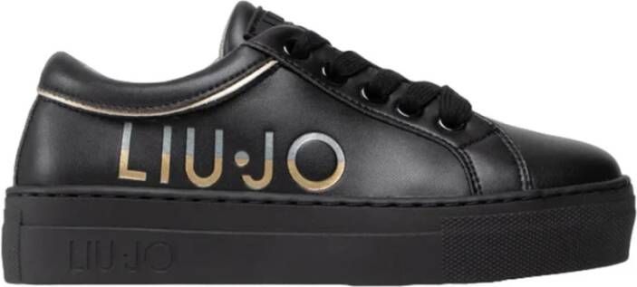 Liu Jo Casual Zwarte Synthetische Damessneakers Black Dames