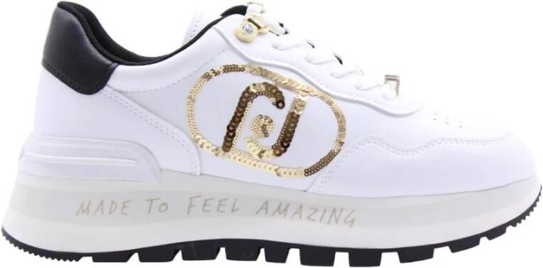Liu Jo Witte Sneakers Geweldig 20 Spreading Tumbled SP White Dames - Foto 8