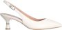 Liu Jo Crème platte slingback schoenen Beige Dames - Thumbnail 4