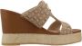 Liu Jo Denim Monogram Bruin Platform Sandaal - Thumbnail 1