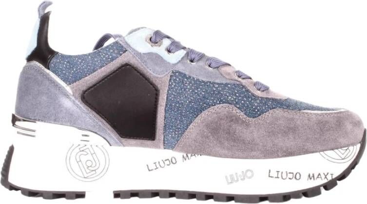 Liu Jo Denim Sneakers met Iconisch Logo Blauw Dames