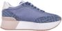 Liu Jo Denim Sneakers met Glitterdetail Blue Dames - Thumbnail 4