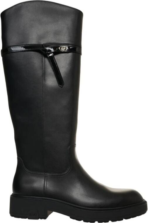Liu Jo Elegante Enkellaarzen met Metalen Logo
