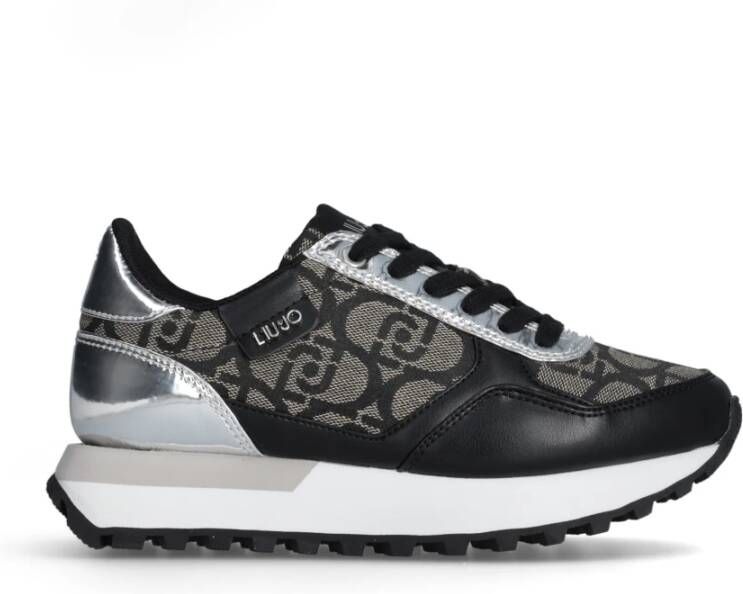 Liu Jo Evelyn 915 Platform Sneakers met Monogram Inzetstukken