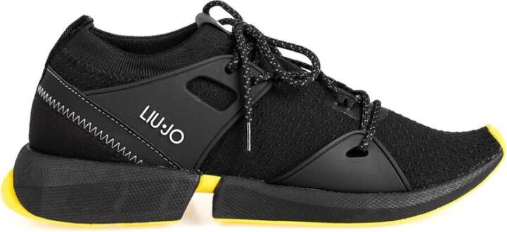 Liu Jo Vetersneakers met merkdetail Zwart Dames
