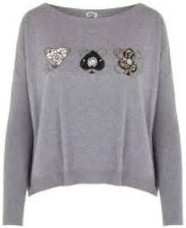 Liu Jo Gemêleerde wollen trui met boothals