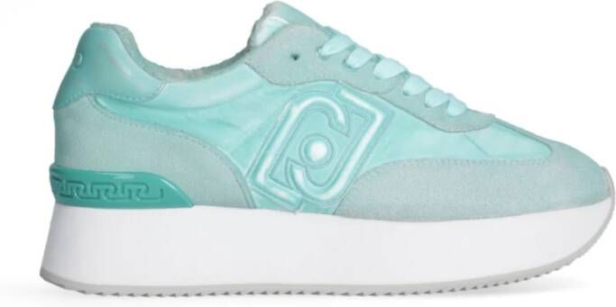 Liu Jo Gewassen Plateau Sneakers Groen Suède Green Dames