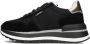 Liu Jo Amazing 10 Suede Dames Sneakers Laag Zwart - Thumbnail 5