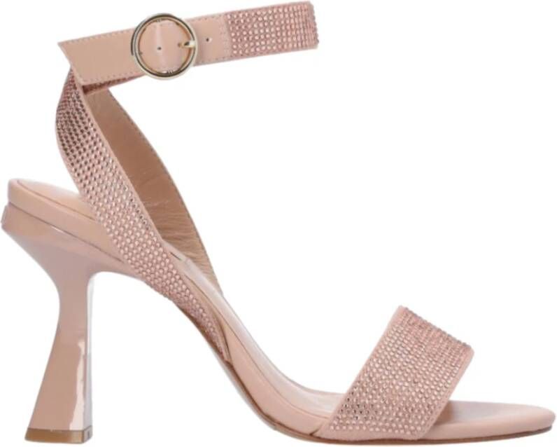 Liu Jo Glanzende sandalen met kristallen Roze Dames
