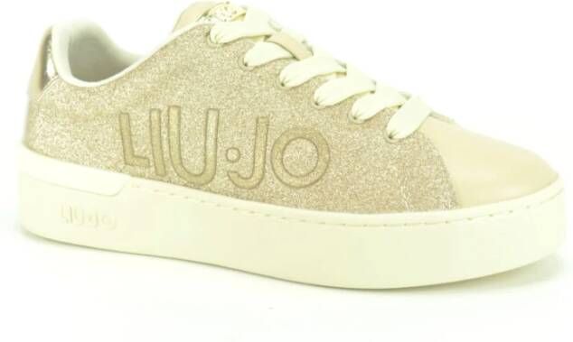 Liu Jo Glitter Sneakers voor Vrouwen Beige Dames