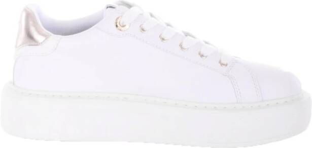 Liu Jo Kylie 10 Lage Dames Sneaker Leer White Light Gold - Foto 7