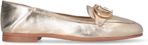 Liu Jo Gouden gelamineerde damesloafers Emel 03