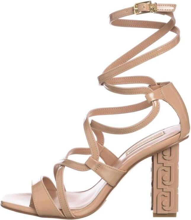 Liu Jo Verhoog Stijl met Hoge Hak Sandalen Beige Dames