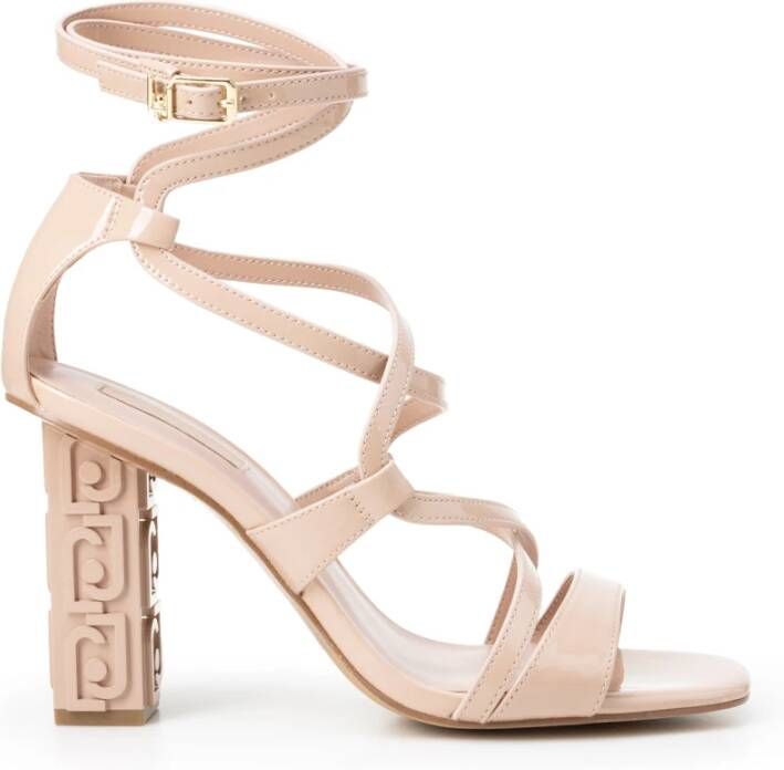 Liu Jo Verhoog Stijl met Hoge Hak Sandalen Beige Dames