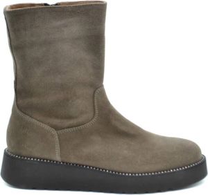 Liu Jo Khaki Boho-Punk Sleehak Laarzen Grijs Dames