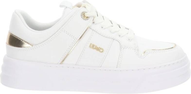 Liu Jo Leren Dames Sneakers met Vetersluiting Wit Dames