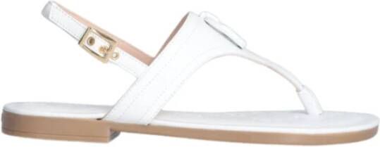 Liu Jo Leren Flip-Flop Sandaal voor Vrouwen White Dames