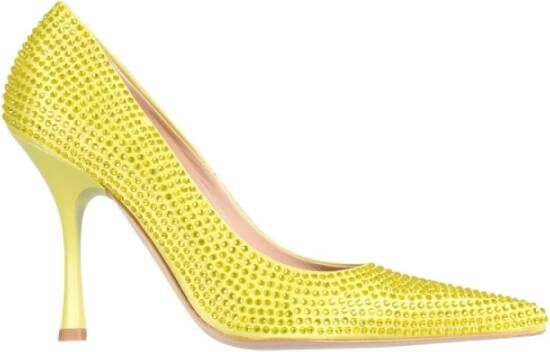 Liu Jo Leren Pumps met Strass Geel Dames