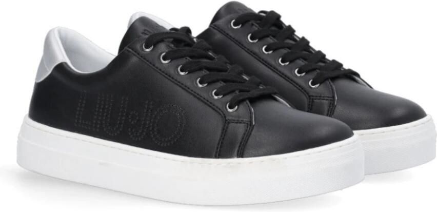 Liu Jo Zwarte Sneaker Alicia 508 Zilveren Detail - Foto 5