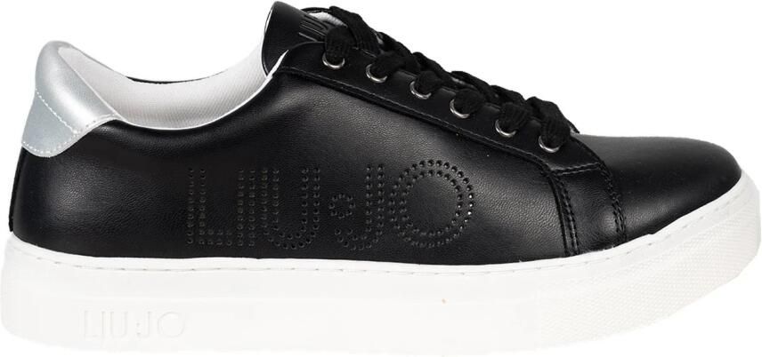 Liu Jo Zwarte Sneaker Alicia 508 Zilveren Detail - Foto 6