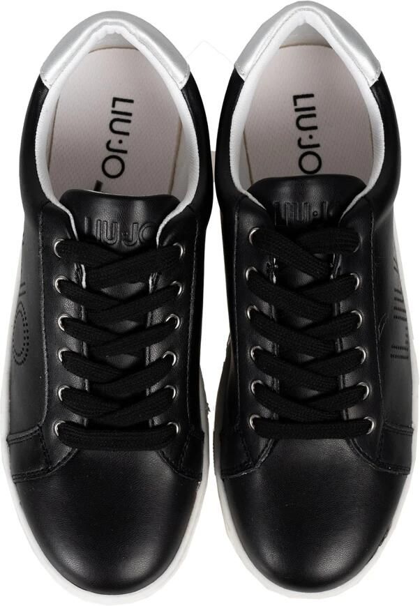 Liu Jo Zwarte Sneaker Alicia 508 Zilveren Detail - Foto 3